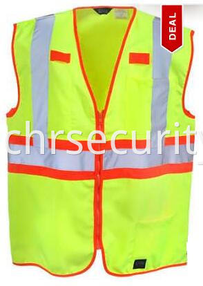 Men's High-Visibility Mesh Yellow Work Vest